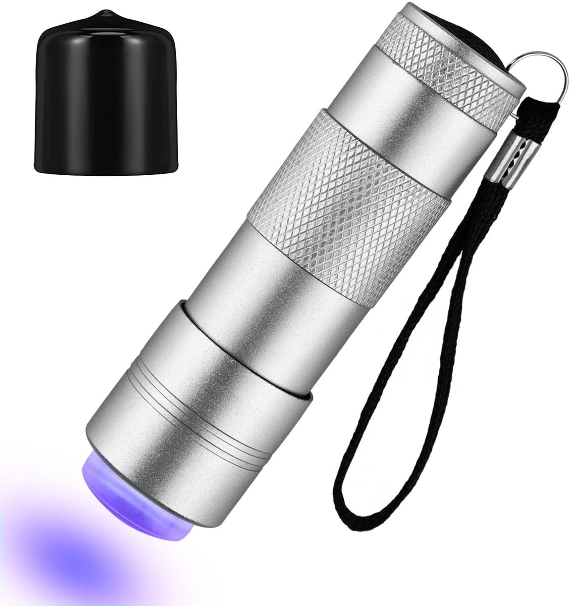 Dailygoods- Nageldroger 12 LEDs - Handheld UV Lamp - Gelnagels Uithardingslamp - Lichtgewicht - Siliconen Pad - Thuisgebruik - Uv-nagellamp