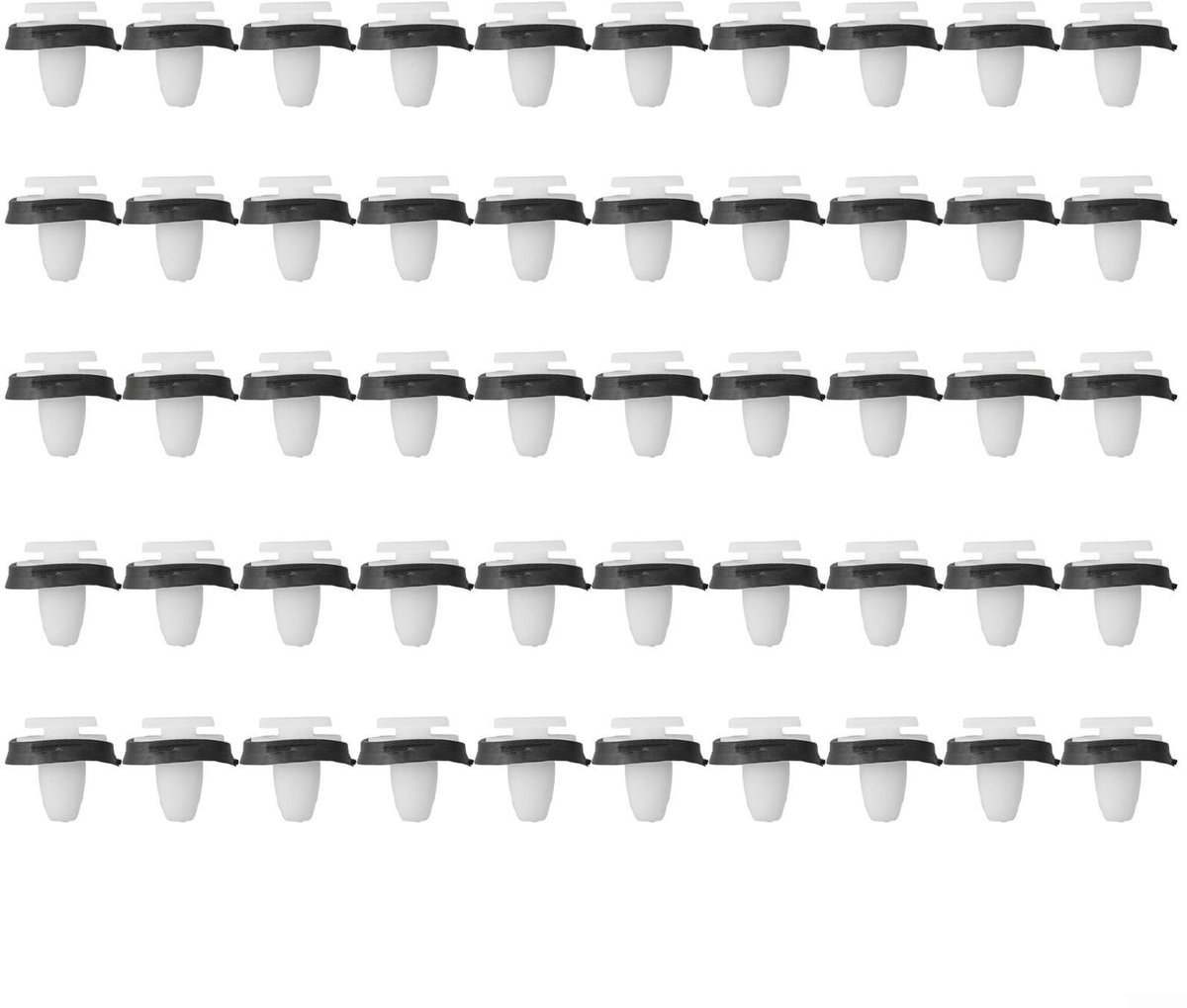 Dailygoods- Trim Clips 50 Stuks - Bevestigingsmiddelen - Kunststof - Voor DUCATO - OEM Kwaliteit - Lengte 17 mm - Paneelclips