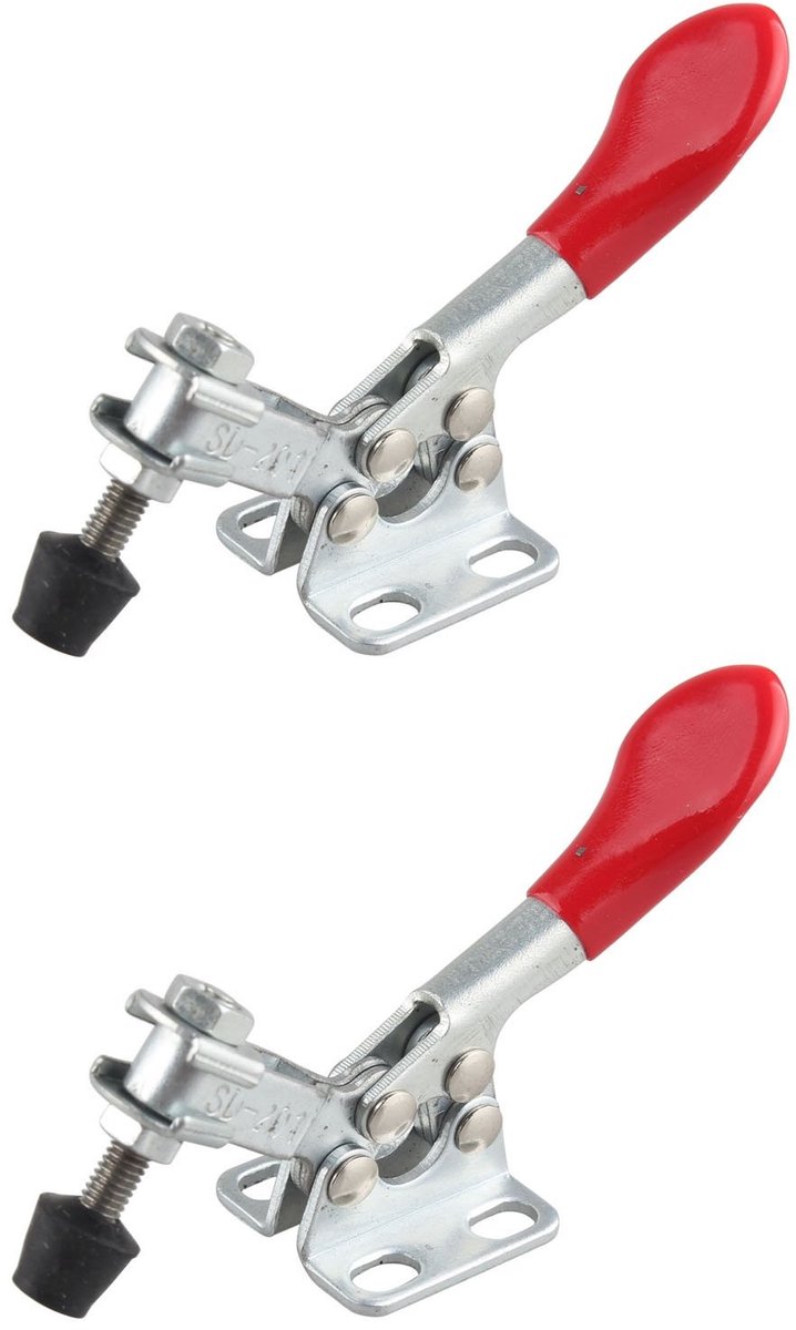 Dailygoods - Quick Release Toggle Klemmen - 27kg Capaciteit - Horizontale Niet-Slip Klem - Stevig - Klemmen voor Bevestigen - Handig voor Klussen - 2...