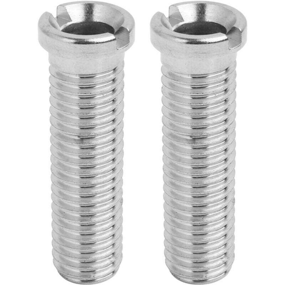 Set van twee roestvrijstalen schroeven Geschikt voor afvoerzeefjes, M12 x 70 mm, Geschikt voor afvoerzeefjes Geschikt voor ventiel. Holle schroeven, schroeven Geschikt voor afvoerpluggen.