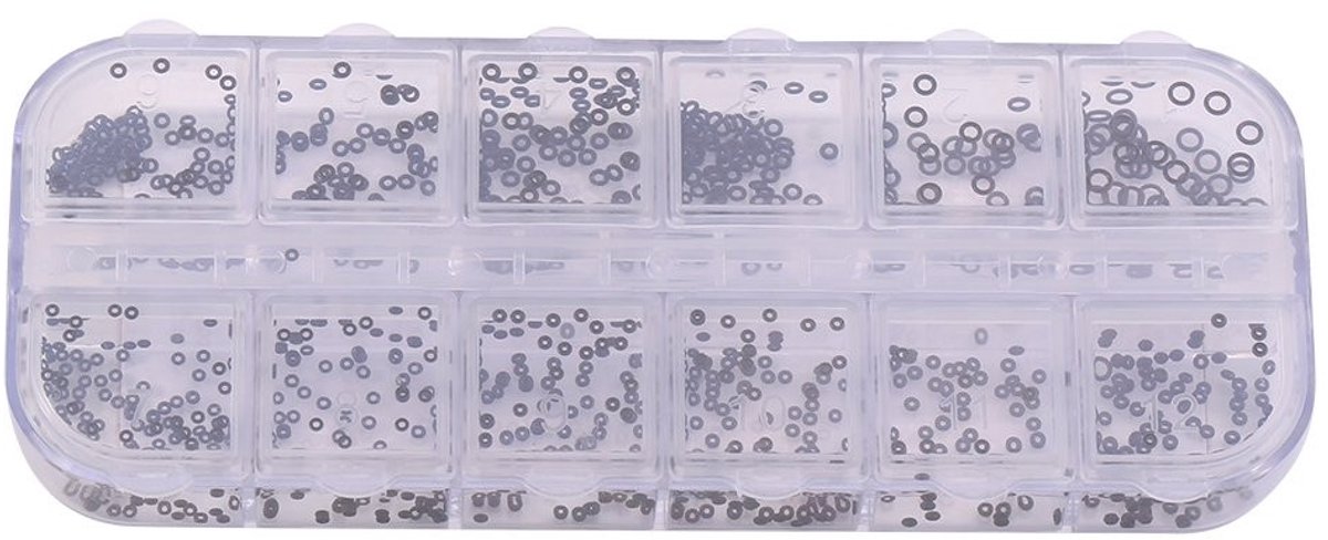 VLEMICO- O-ring Kit 12 Maten - Rubberen Ringen - Waterdichte Afdichting - Afdichtingsring - Toepasbaar voor Auto's en Huishoudelijke Producten - Inclusief Kroon-O-Ring Box - Afdichtring