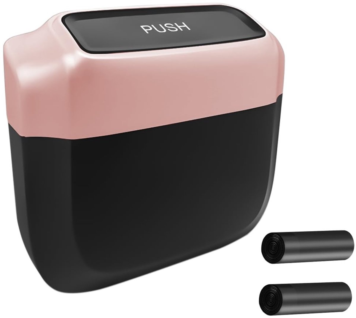 Dailygoods- Vuilnisbak Auto - Compact en Lichtgewicht - Waterdichte en Duurzame Vuilnisbak - Multifunctionele Vuilnisbak - Geurloos en Milieuvriendelijk - Automatisch Terugverend Deksel - Prullenbak