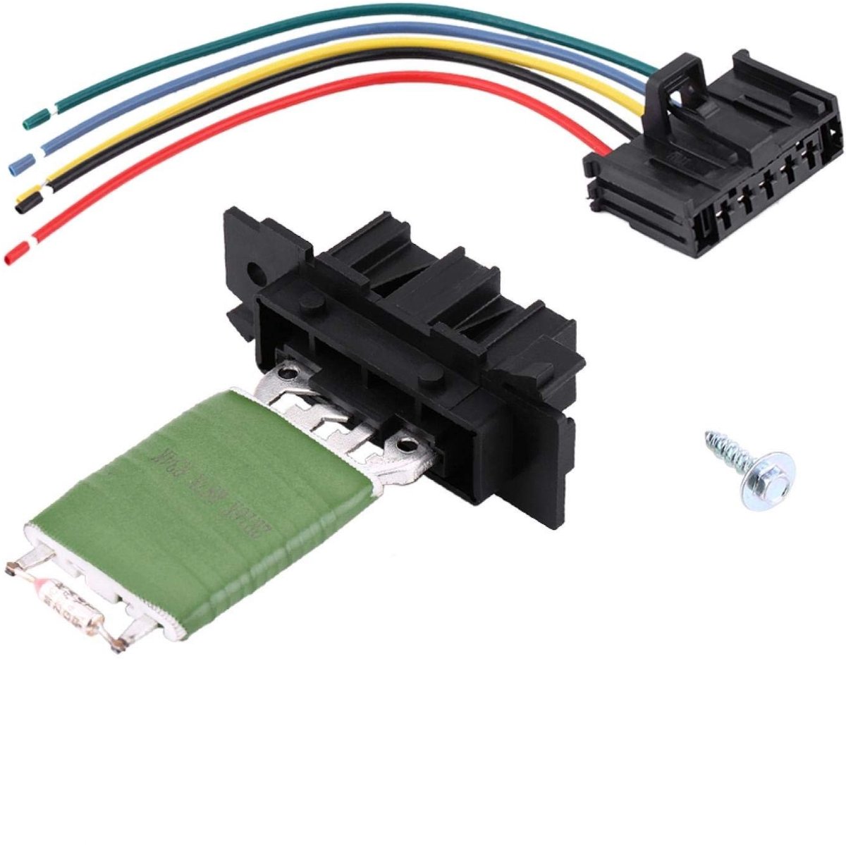 Dailygoods- Weerstand Blower - Geschikt voor D/Grande Punto/Punto Evo/Qubo - Inclusief Bedrading - OEM 13248240/77364061 - Temperatuurregeling - Originele Standaard - Blazeresistor