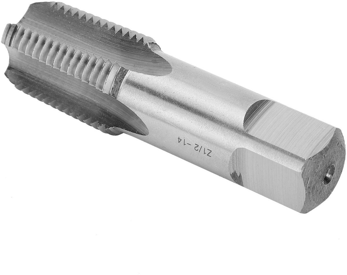 Dailygoods- Pijptapset HSS Z 1/2-14 - Draadtapset - Draadtang - Snijgereedschap - Hoge snijsnelheid - Geschikt voor roestvrij staal en gietijzer - Draadtap