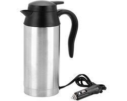 Dailygoods- Autowaterkoker 24V - Draagbaar - 750 ml - Roestvrij Staal - 240W - Automatisch Uitschakelen - Waterkoker