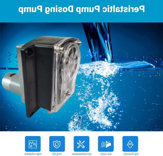 Peristaltische Pomp DC12V met Hoge Doorstroom van 1500Ml/min, Voedselveilige BPT Slang, Stil DC Tandwielmotor voor Diverse Toepassingen zoals Afwasmachines en Inktdruksystemen — afbeelding 2