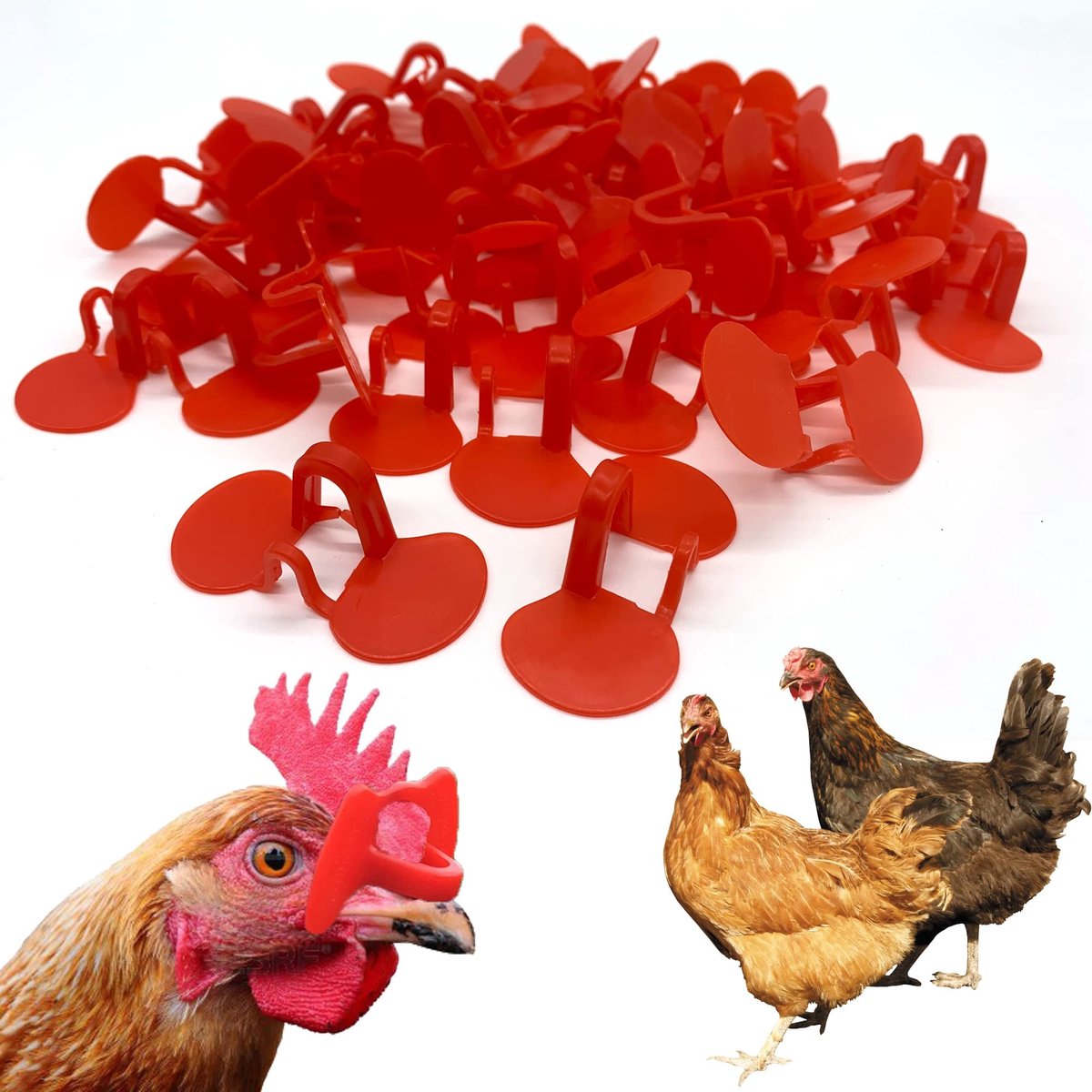 SOUQONE- Gevolgde Oogbeschermers Set van 50 - Kippenbril - Anti-Picking - Lichtgewicht - Hoogwaardig Materiaal - Stevig en Herbruikbaar