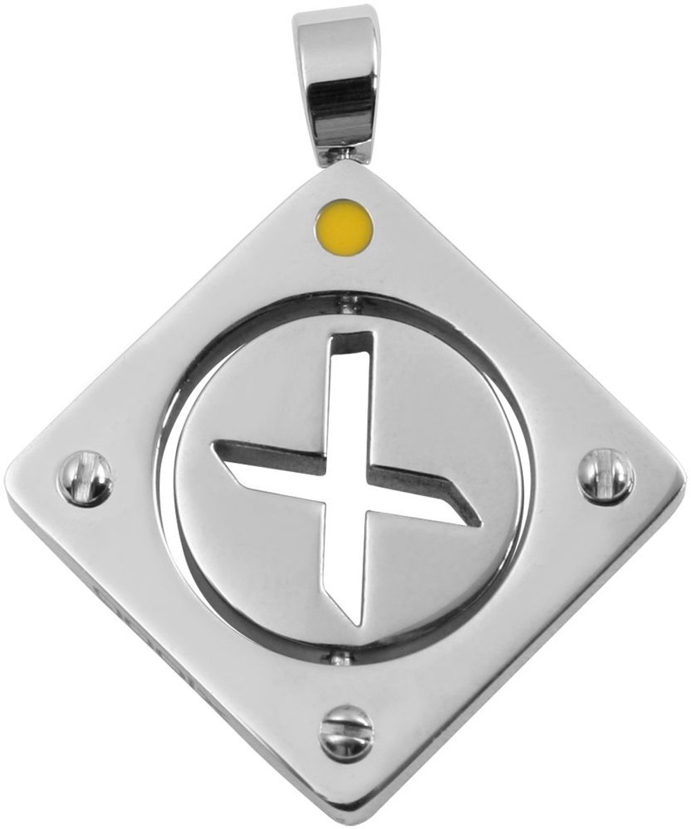 gooix Gooix Unisex Hanger Hangi Gooix roestvrijstalen hanger, zilver/zwart