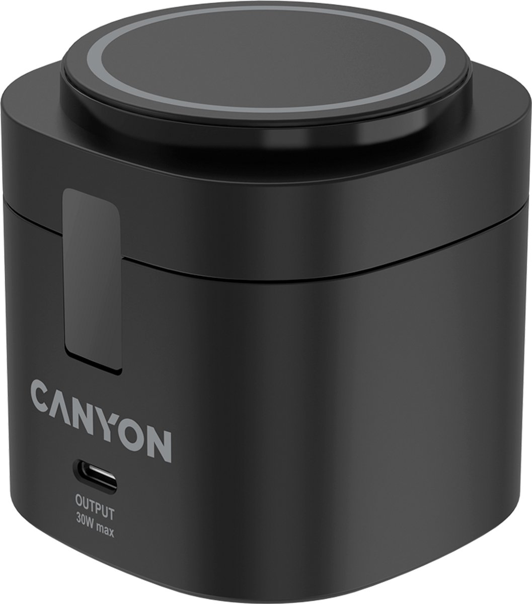 Canyon OnCharge 405 - Draadloze Oplader - 4-in-1 - 30W - Zwart - MagSafe