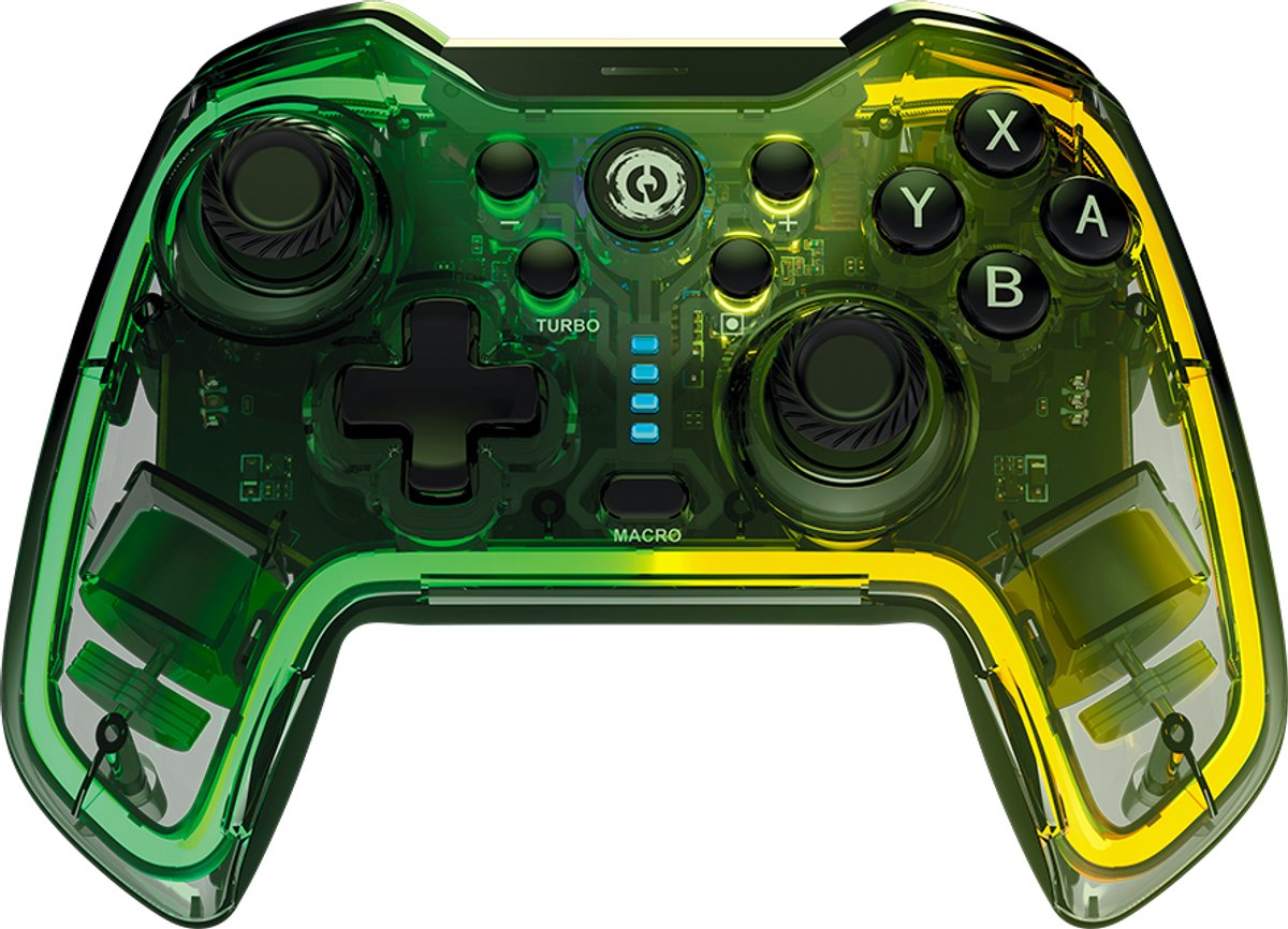 Canyon GPW-02 Serie - Draadloze Transparante Controller - RGB Verlichting - Bluetooth 5.0