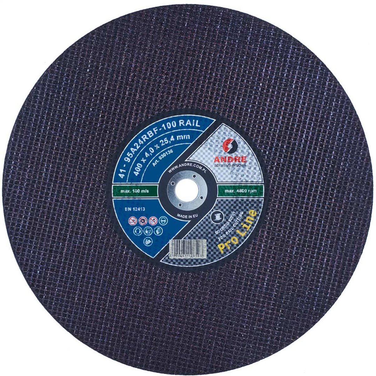 Andre Rail Pro Line - Snijschijf - 400x4x32mm - Voor Spoorrails