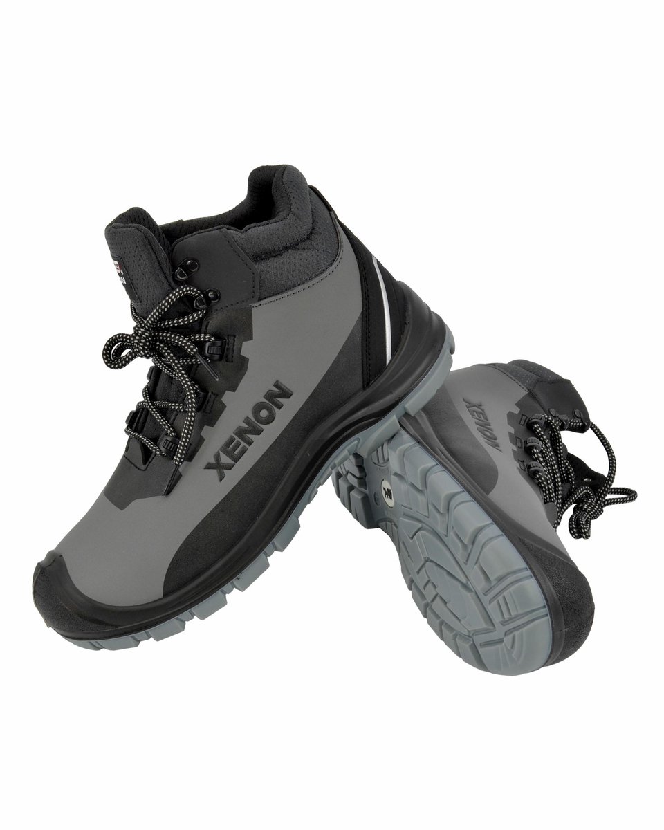 AWTools Xenon Serie Veiligheidsschoenen Composiet Neus Kevlar Inlegzool S3 SR FO Grijs