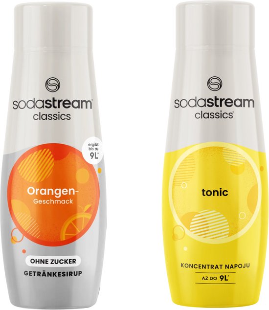 SodaStream - Siroop Set - Sinaasappel Zero - Tonic - Bruisende Frisdrank