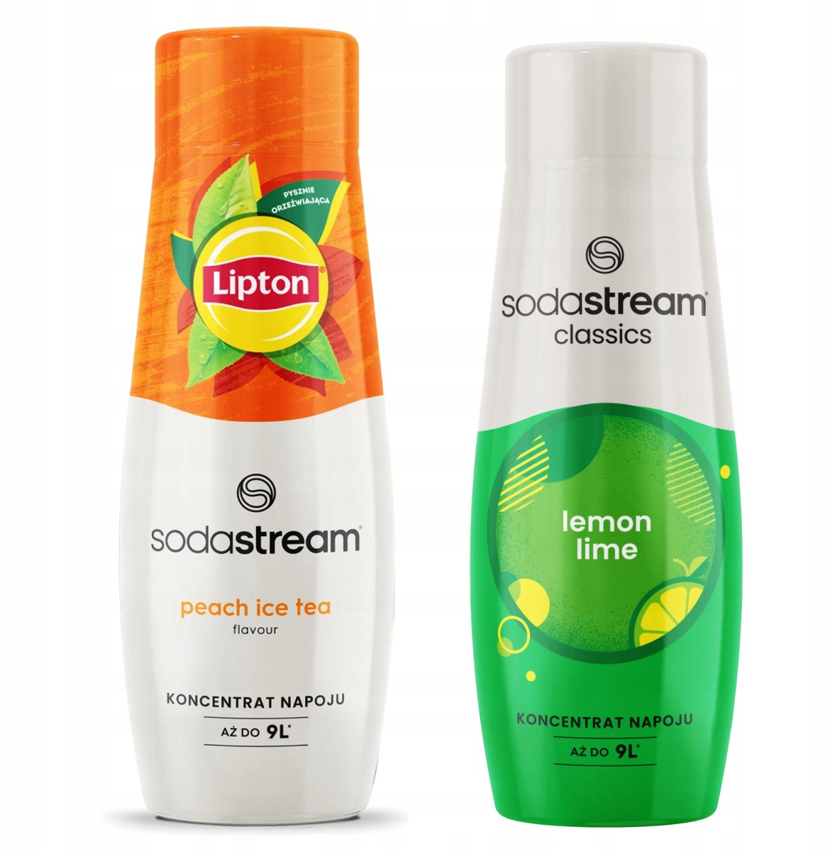 Sodastream Lipton - Limonadesiropen - Perzik - Lemon Lime