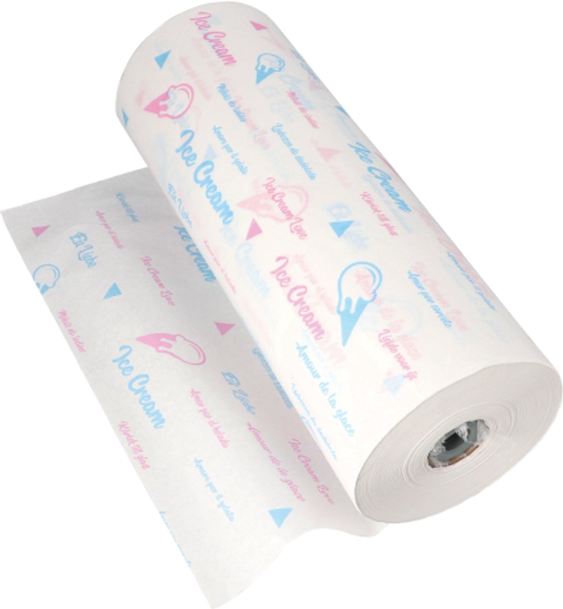 1x 10 kg Inpakpapier Papier (kraft) 570 m x 50 cm wit Icelove Secare rollen