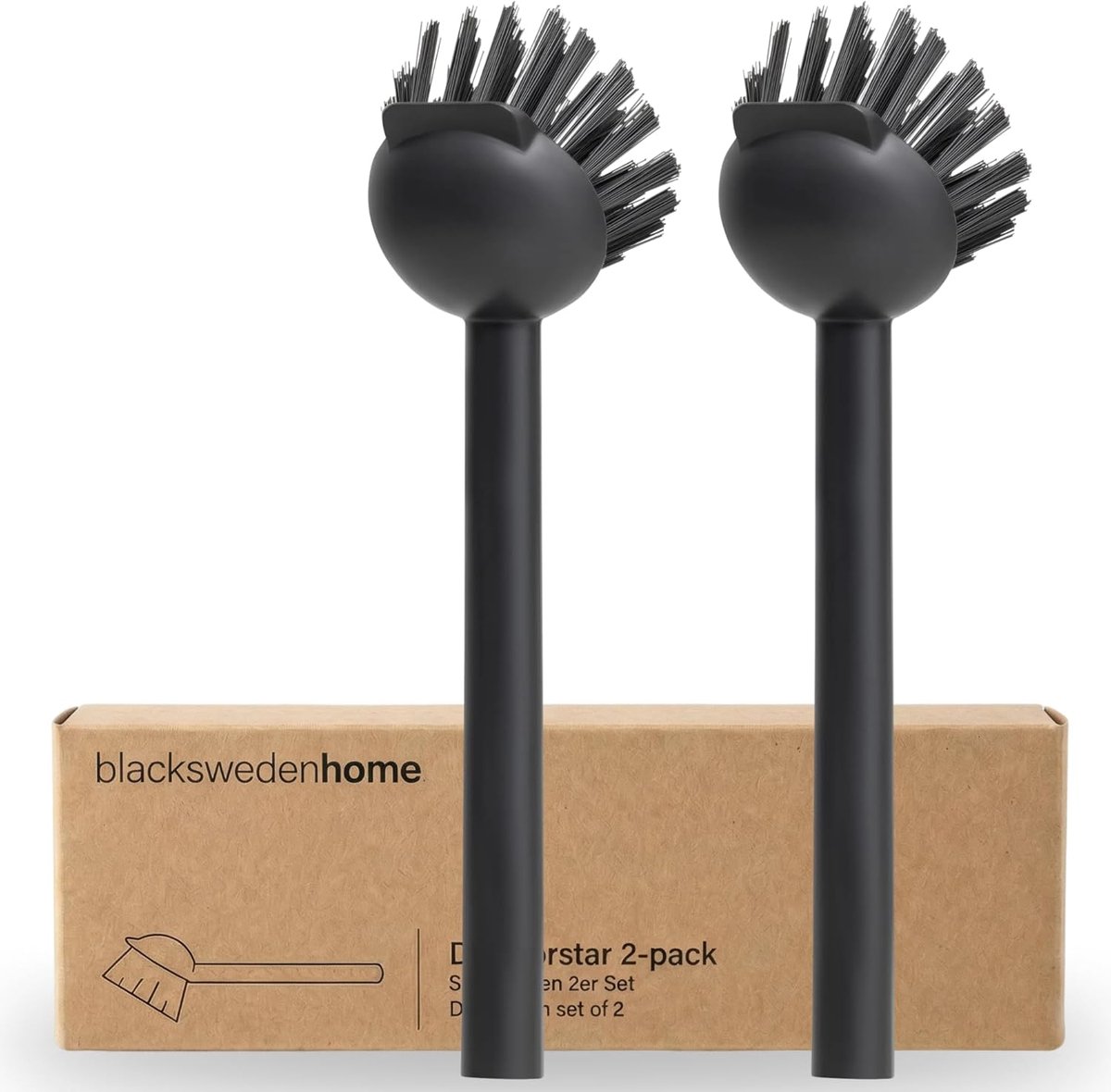 Afwasborstel Set - Harde Borstels - Gootsteen Organizer - Vervangbare Borstels - 2 Stuks
