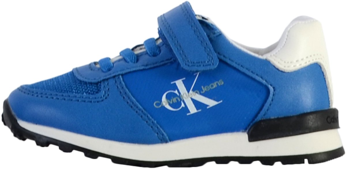 Calvin Klein Jeans kinderschoenen met laag uitgesneden krasveter Blauw
