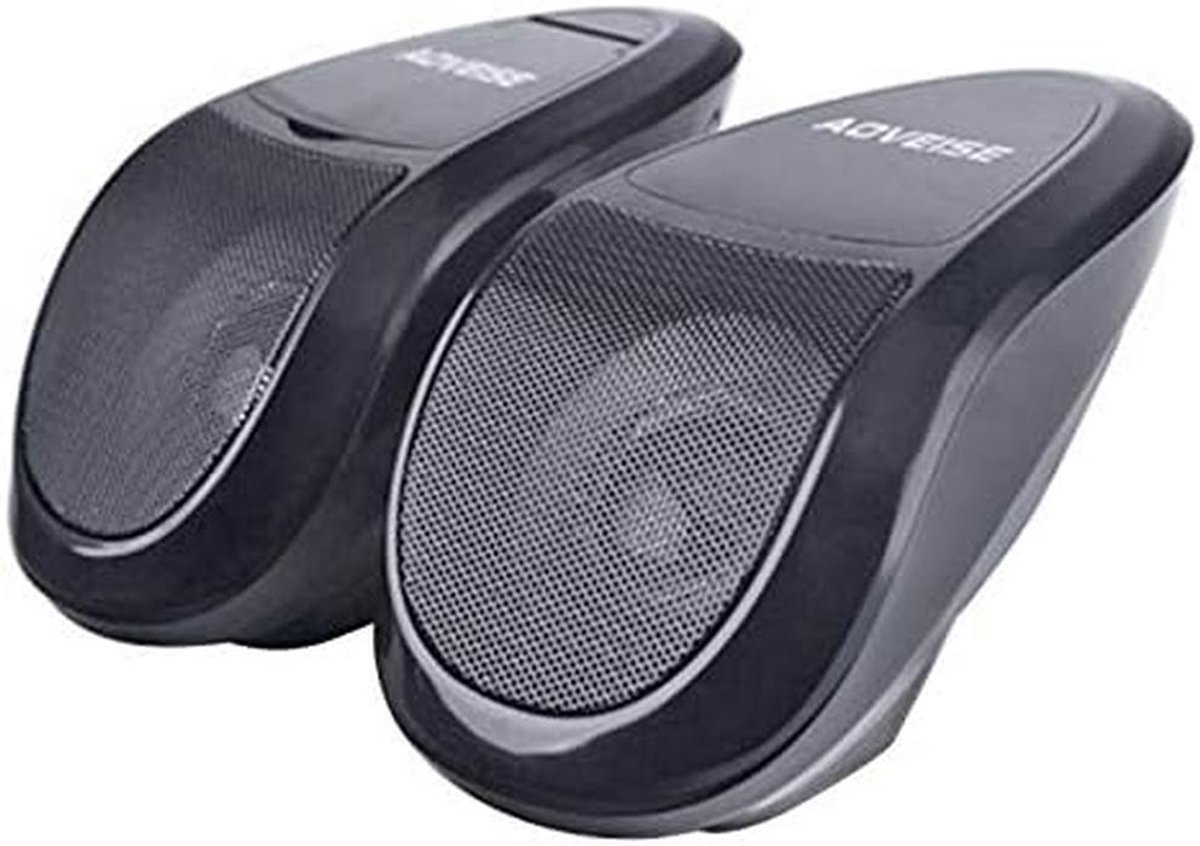 Motorfiets Luidsprekers - Bluetooth Audio Systeem - Muziek Luisteren Onderweg - Waterdicht Ontwerp - 2.76 Inch - Zwart