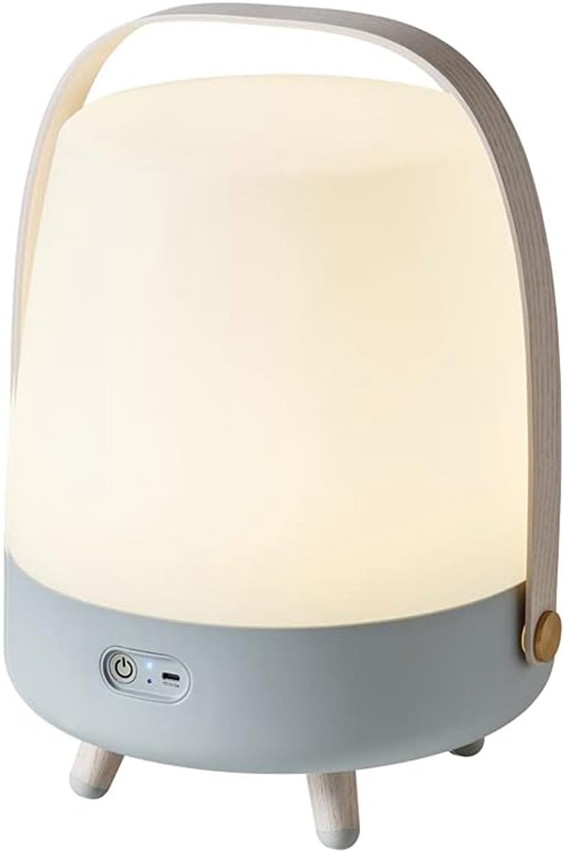 Draadloze Speaker Lamp - Design Verlichting Muziek - Sfeer Creëren Buiten - 10 Uur Muziek Accu - 29x29x40 cm - Hemelsblauw