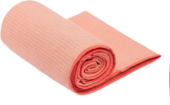 Yoga Handdoek - Fitness Doek - Anti Slip - Super Absorberend - 24 x 72 inch - Lotus Roze — afbeelding 4