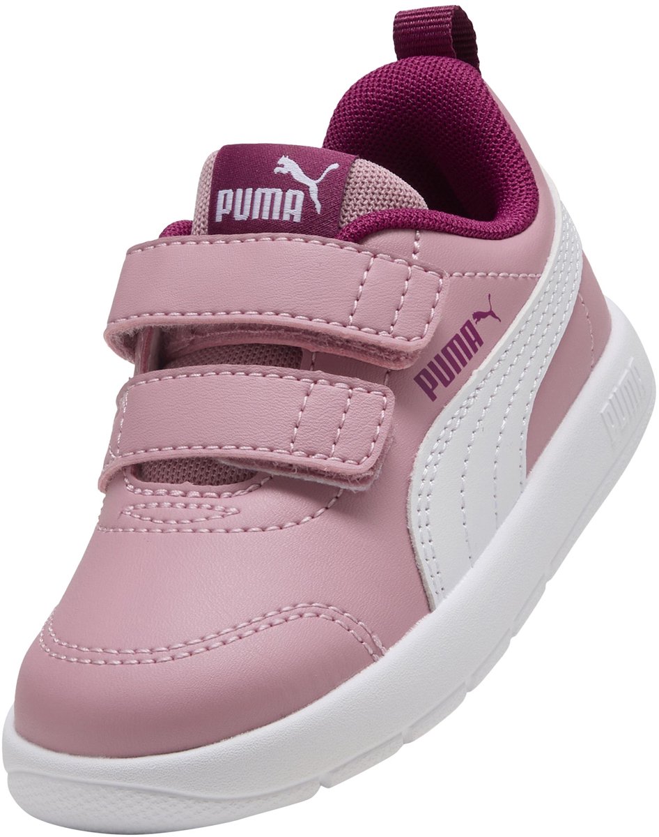 Lage kindersneakers met klittenband: Courtflex V3 V inf Wit