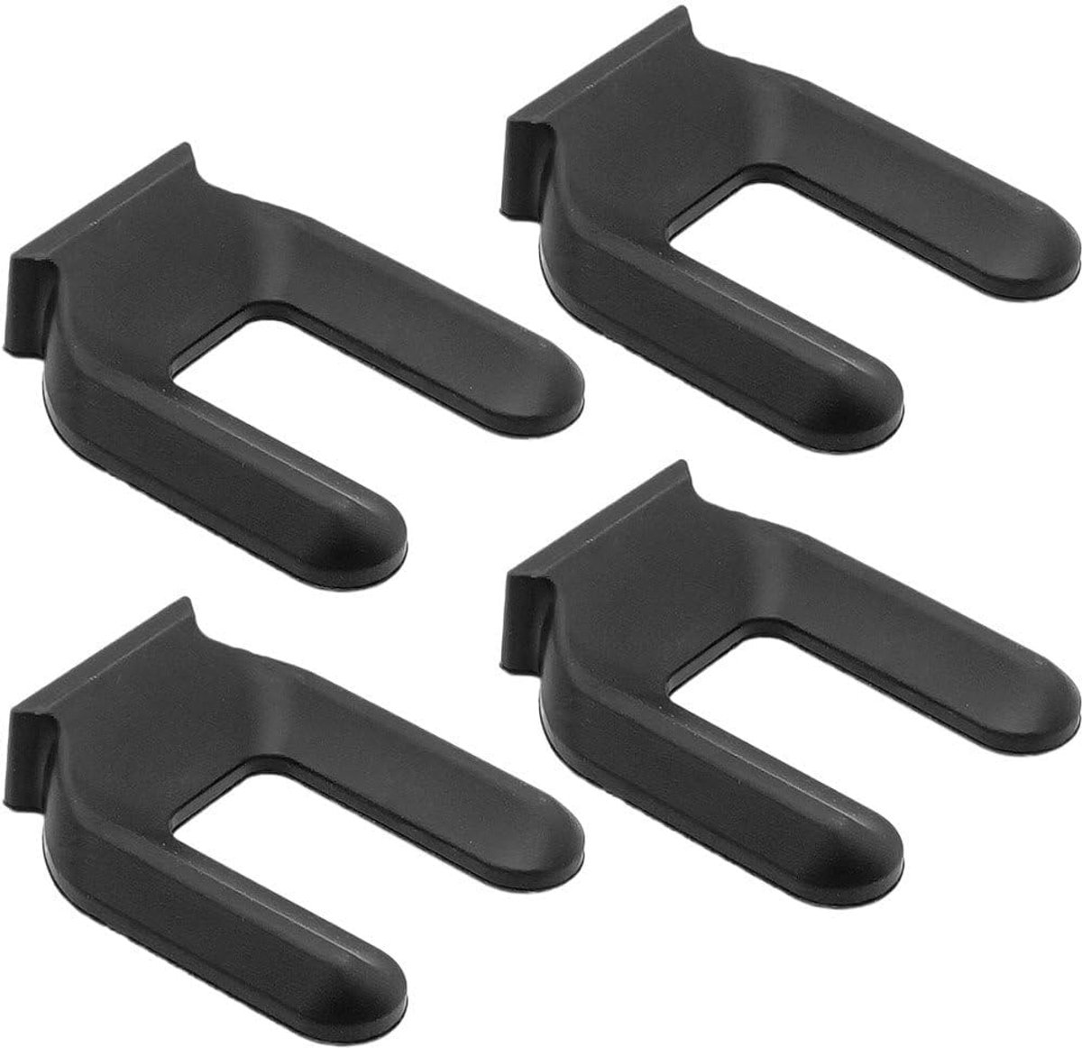 Bedstoppers Meubels - Wiel Stoppers - Bescherm Vloeren - Geen Tilwerk Nodig - 59x67x44mm - Zwart