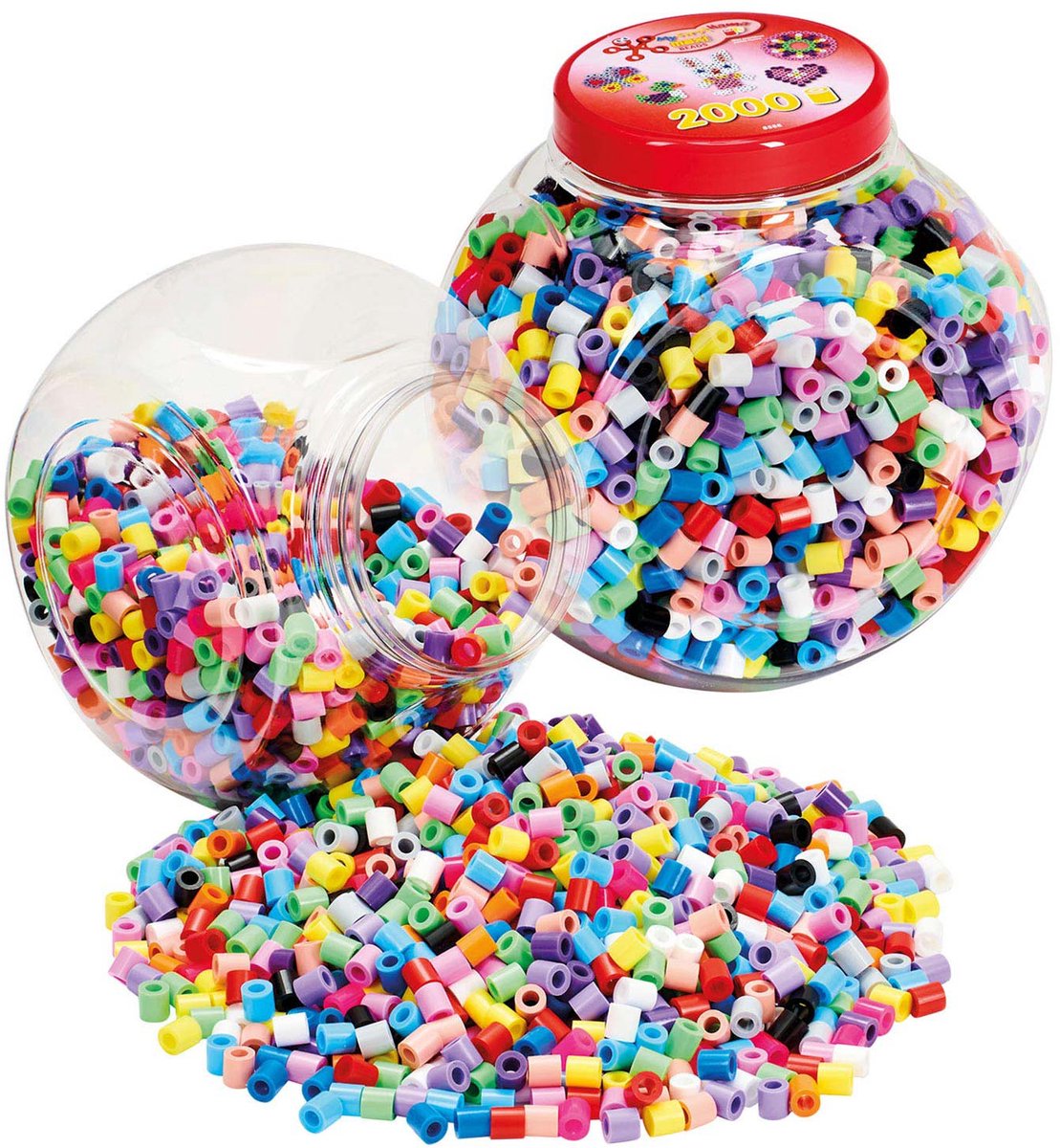Hama Maxi Strijkkralen Pastelmix - Creatieve Speelgoedset 2000 stuks. — afbeelding 2