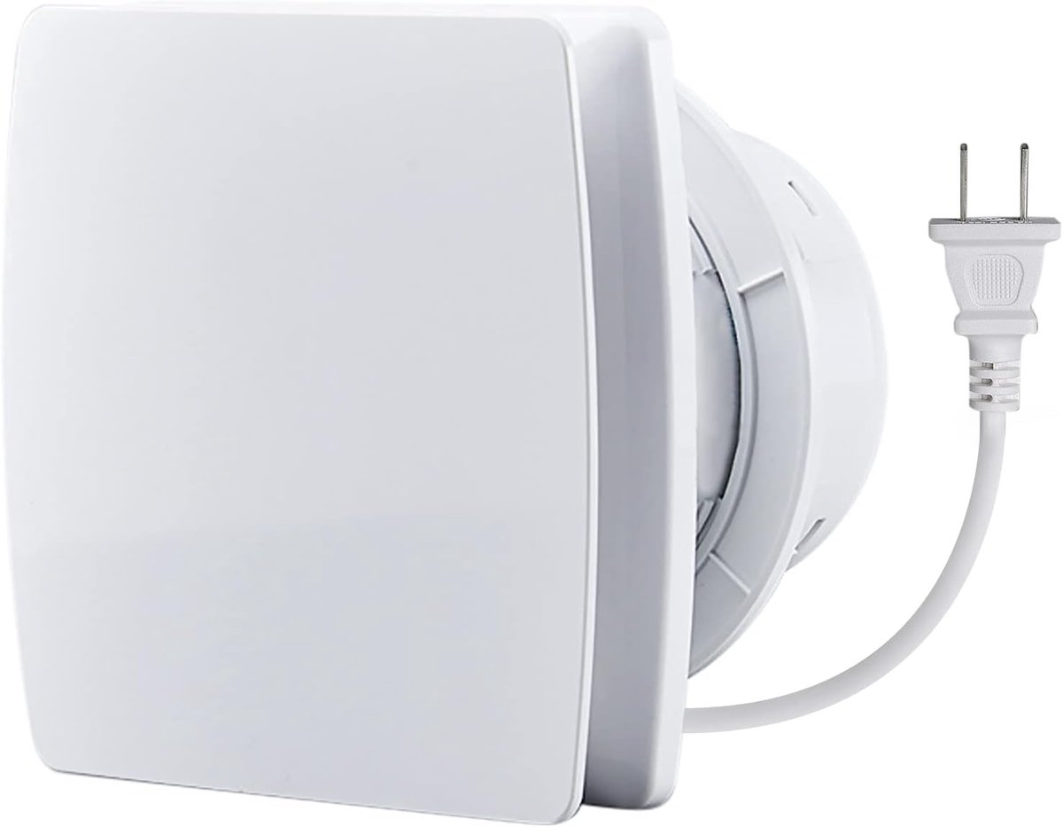 Uitlaatventilator - Afzuigventilator - Ventilatie - Stil - 102 cm - Wit