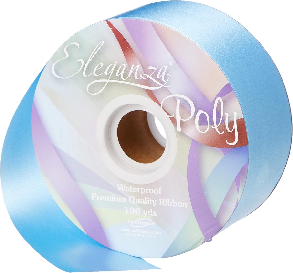 Waterdicht Poly Lint - Versiering Band - Knutselen en Decoratie - Duurzaam Materiaal - 50mm x 91m - Lichtblauw