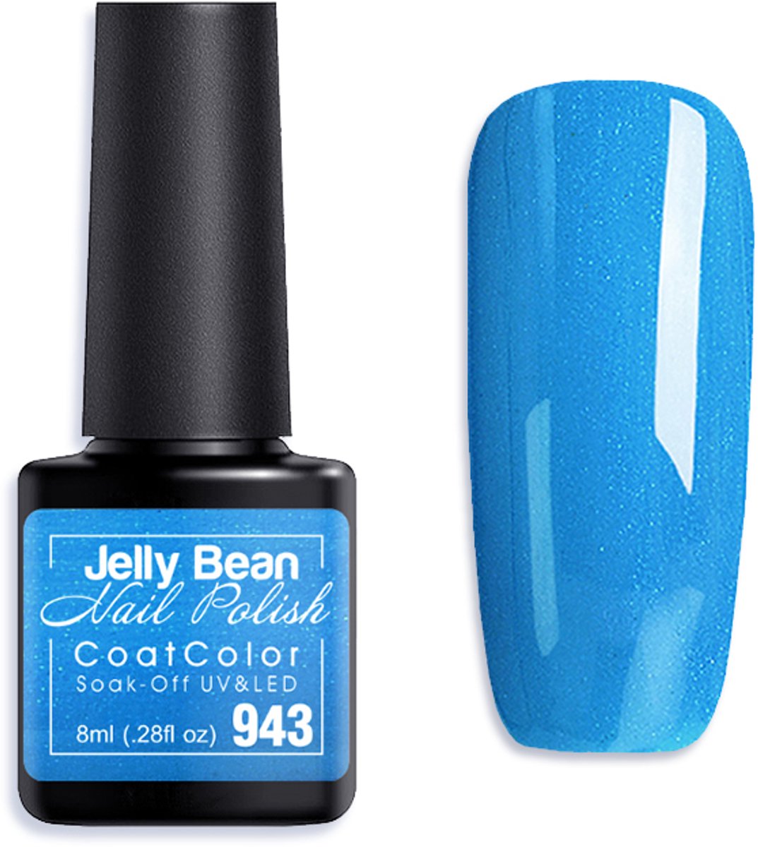 Jelly Bean Nail Polish Gel Nagellak New - Gellak - Arctic Shimmer - Glitter - UV Nagellak 8ml