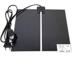 Verwarmingsmat Terrarium - Warmtemat Reptiel - Spijsvertering Ondersteunen - Ingebouwde Thermostaat - 28 x 28 cm