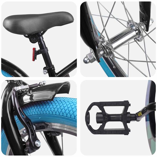 vidaXL - Kinderfiets - 18 - Inch - voor - 5-7 - jaar - oud - Zwart van VidaXL — afbeelding 3