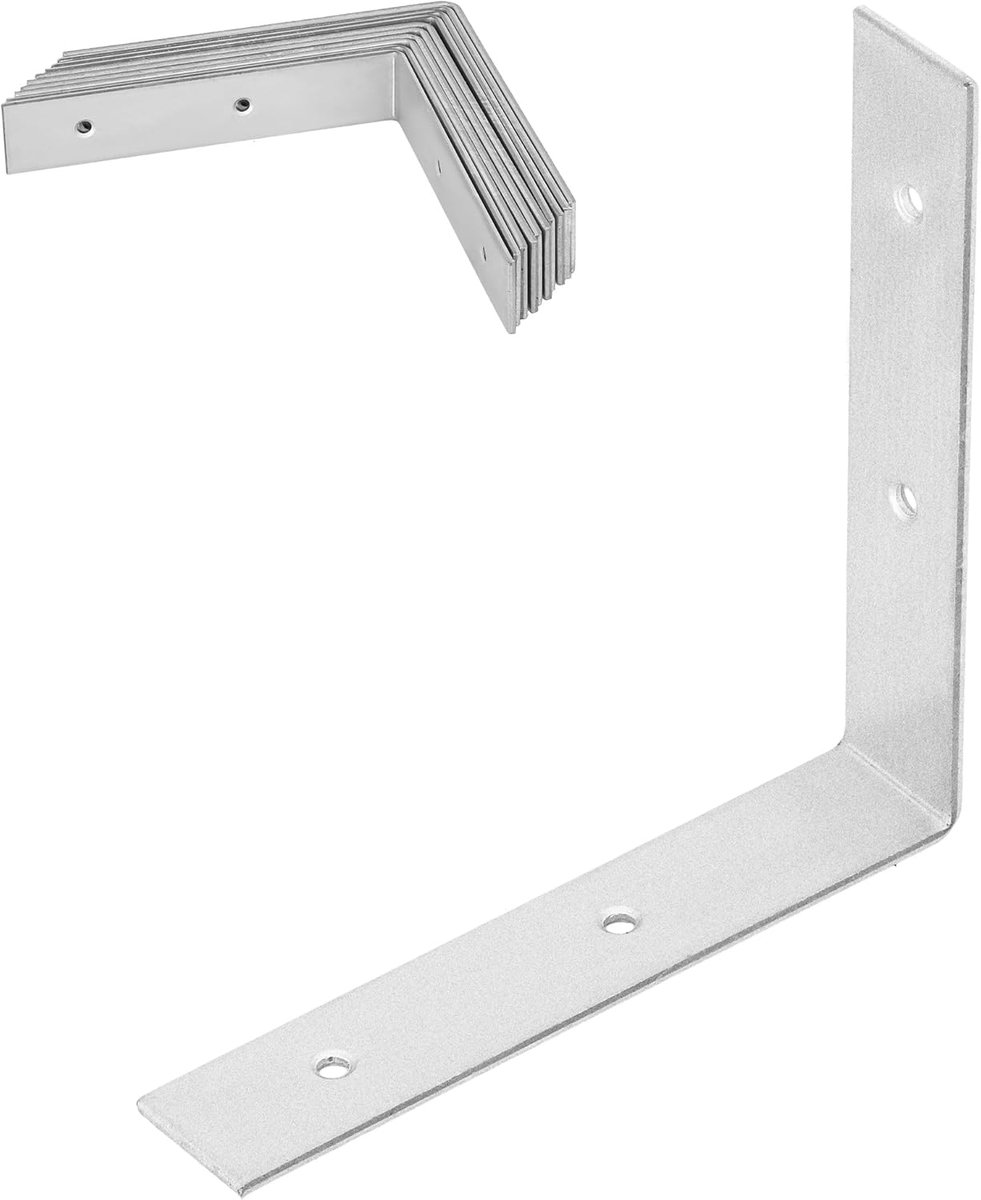 Hoekverbinders Staal - Versterkingshoeken - Meubelreparatie - Verzinkt Staal - 100x100x20mm - Zilver