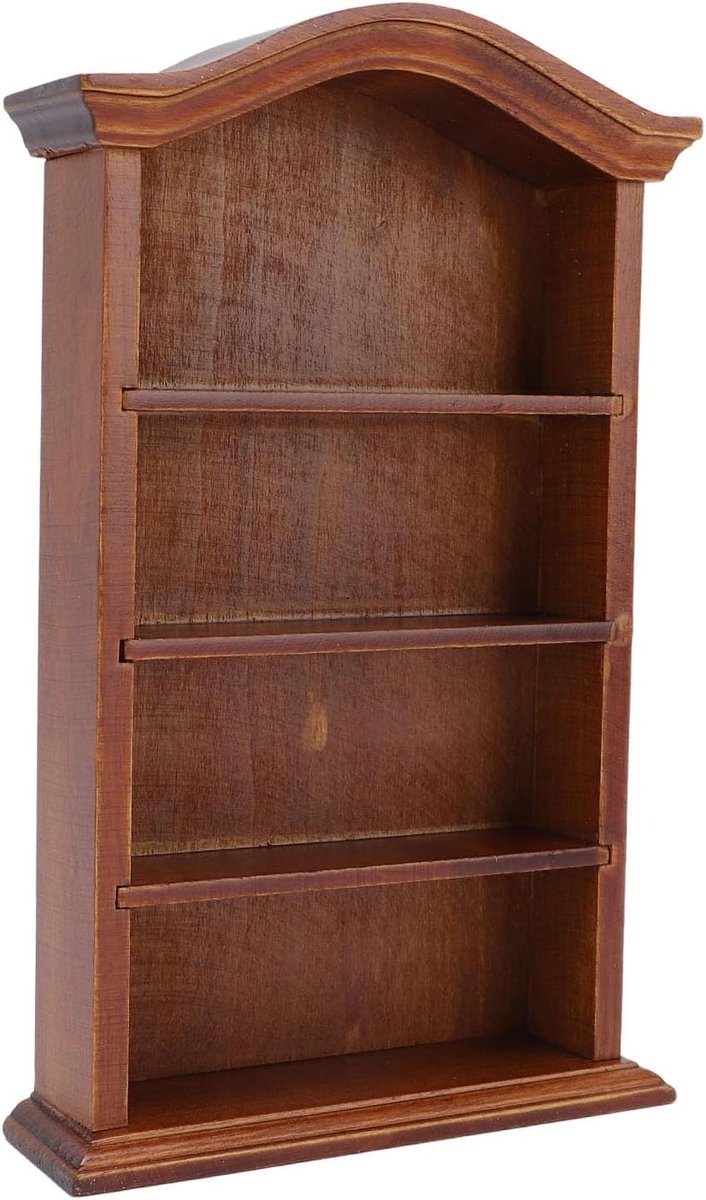 Miniatuur Boekenkast - Poppenhuis Meubels - Decoratie Scènes - Handgemaakt Berkenhout - 155 cm Lengte