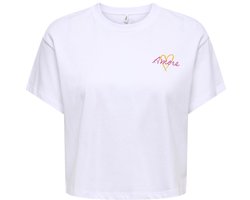 ONLY - ONLANNBEL S/S BOXY CROP TEE JRS Dames Top