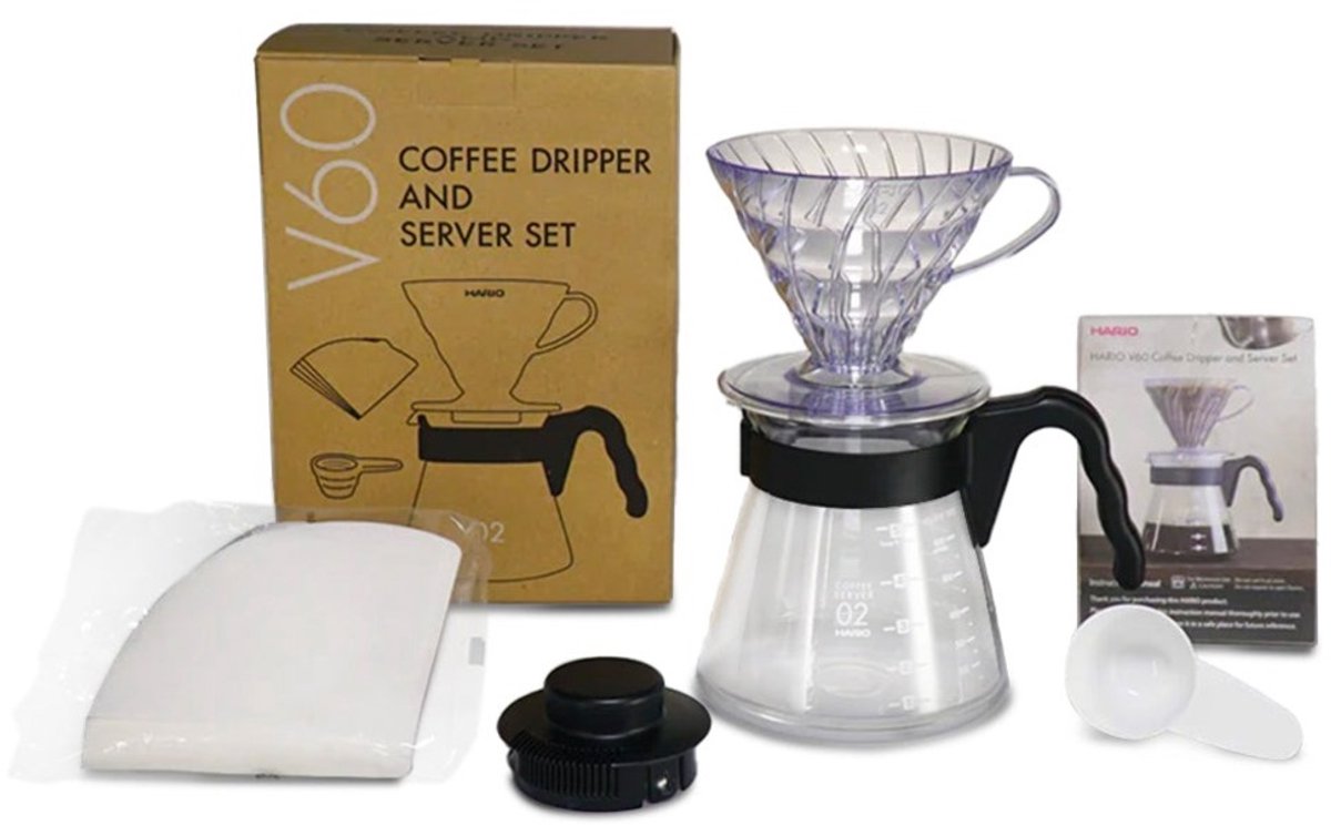 Hario V60 - Koffiedripper, koffiekan, koffiefilters & maatsc