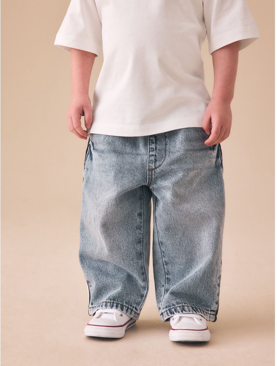 Next - Jongens - Jeans met brede pasvorm - Blauw
