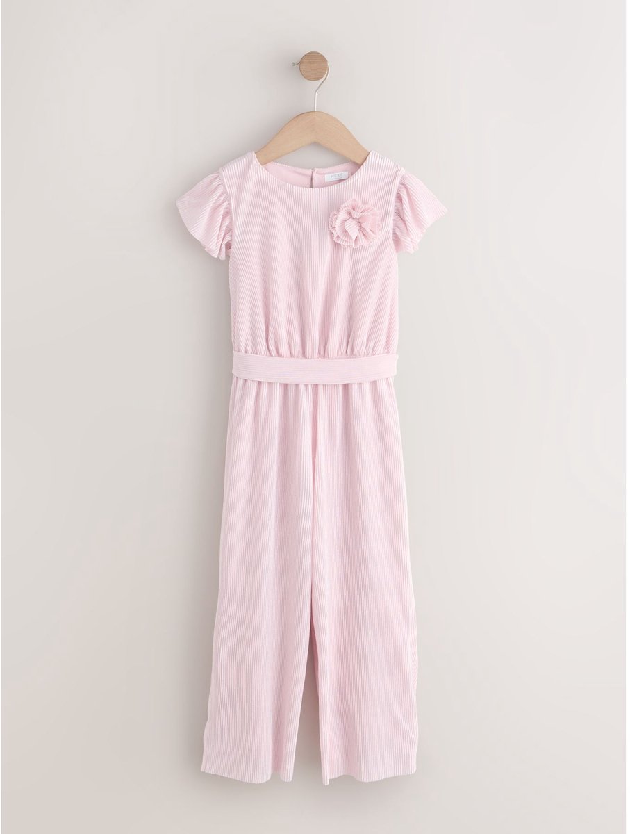 Next - Meisjes - Plissé Jumpsuit - Roze