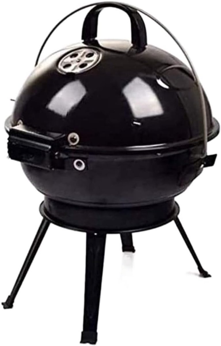 Houtskoolgrill - Barbecue Campinggrill - Buiten Koken - Draagbaar Opvouwbaar - Ronde Grill