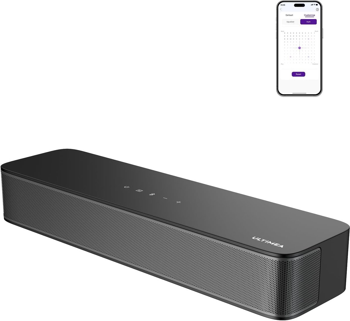 Soundbar TV - Home Cinema Systeem - Film en Muziek - Ingebouwde Subwoofer - 40 cm Breed - Zwart