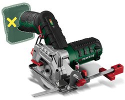 PARKSIDE Accu-handcirkelzaag 12V zonder accu - Toerental: 1400 tpm - Zaaghoek: 0–45° - Zaagdiepte: max. 26 mm (bij 0°) - Zaagblad: Ø85 x Ø15 mm - Exclusief accu en snellader