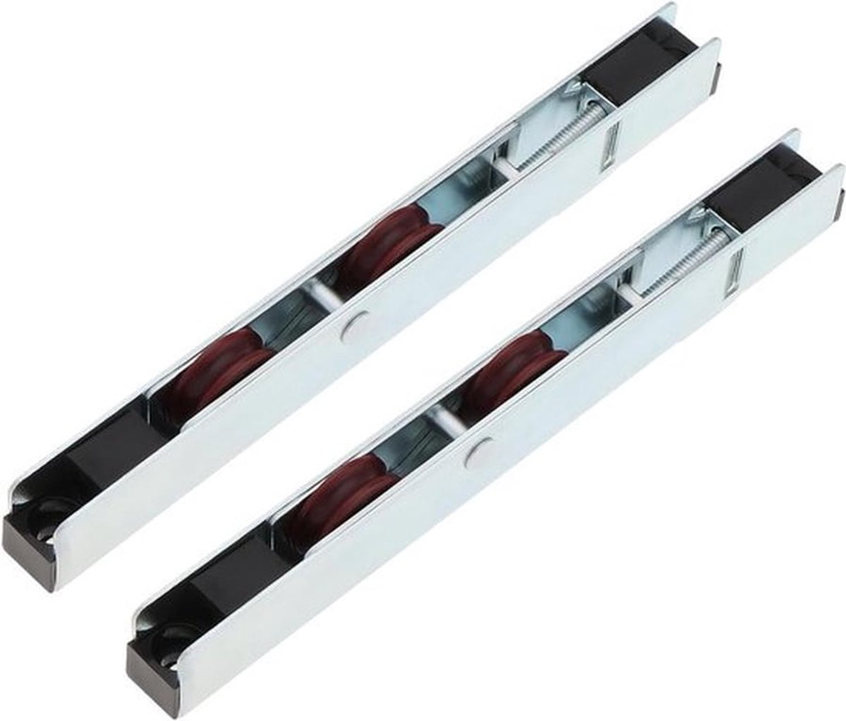 2x Dubbele Schuifdeur Rol Set RVS - Wieltjes voor Patio, Houten en Aluminium Deuren