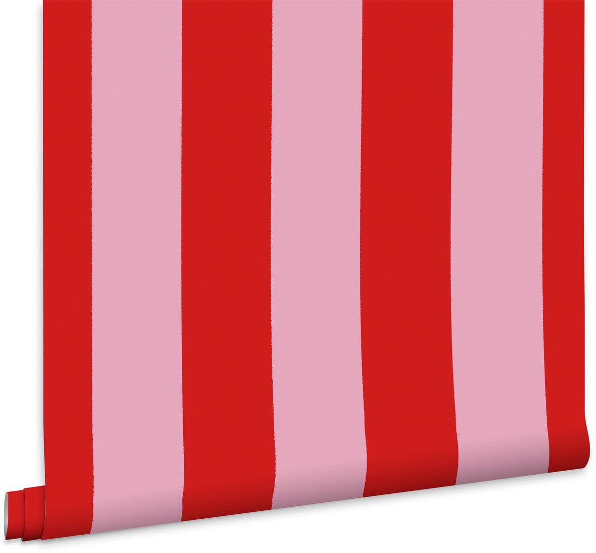 Woezel en Pip Behang - Strepen - 10mx53cm - Rood Roze