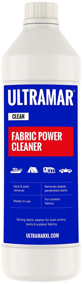 Ultramar - Power Cleaner 1L - Sterke Reiniger voor Bootkap, Tent, Cabriodak, Zonnescherm - Vlekkenverwijderaar - Vlekkenreiniger