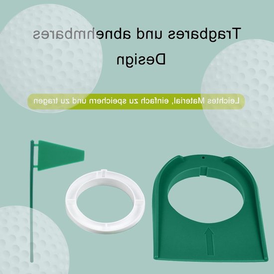 Set van 2 Golf Putter Pads voor Indoor en Outdoor Gebruik, Verstelbare Putting Cup, Oefenhulpmiddel voor Golf, Ideaal voor Golftraining en Putting Oefeningen van Merkloos — afbeelding 2