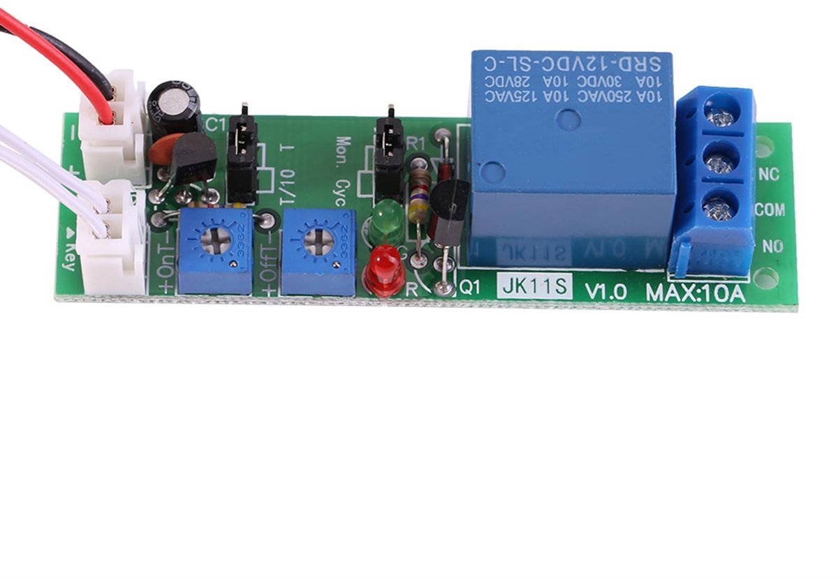 Dailygoody - Schakelmodule - Verstelbare Timer - Cyclische Schakeling - DC 5V/12V/24V - Tijdschakelaar - Voor elektrische apparaten - Compact mod