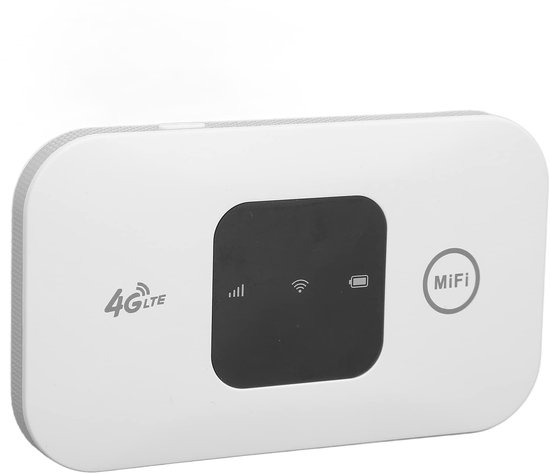 Dailygoody - Mobiele WiFi-hotspot - Draagbare WiFi-router - 2100 mAh batterij - Wit - 4G - Ideaal voor op Reis - Compact en lichtgewicht
