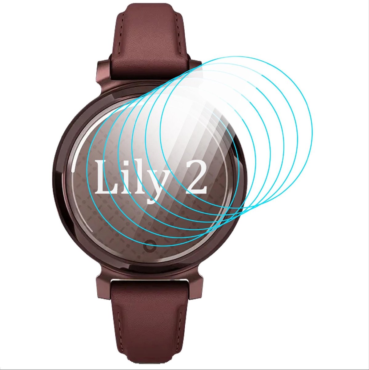 Dailygoody - Schermbeschermer - Garmin Lily 2 - Flexibele TPU - Transparant - Anti-bubble - Slijtvast - 6 stuks