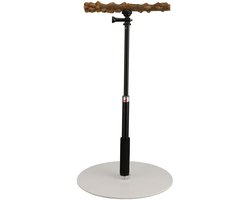 Dailygoody - Parrot Station - Draagbare Vogelbaars - Verstelbaar en Verwijderbaar - Buiten - Veilig en Niet Giftig - Voor Papegaaien - 30 x 30 x 94 cm