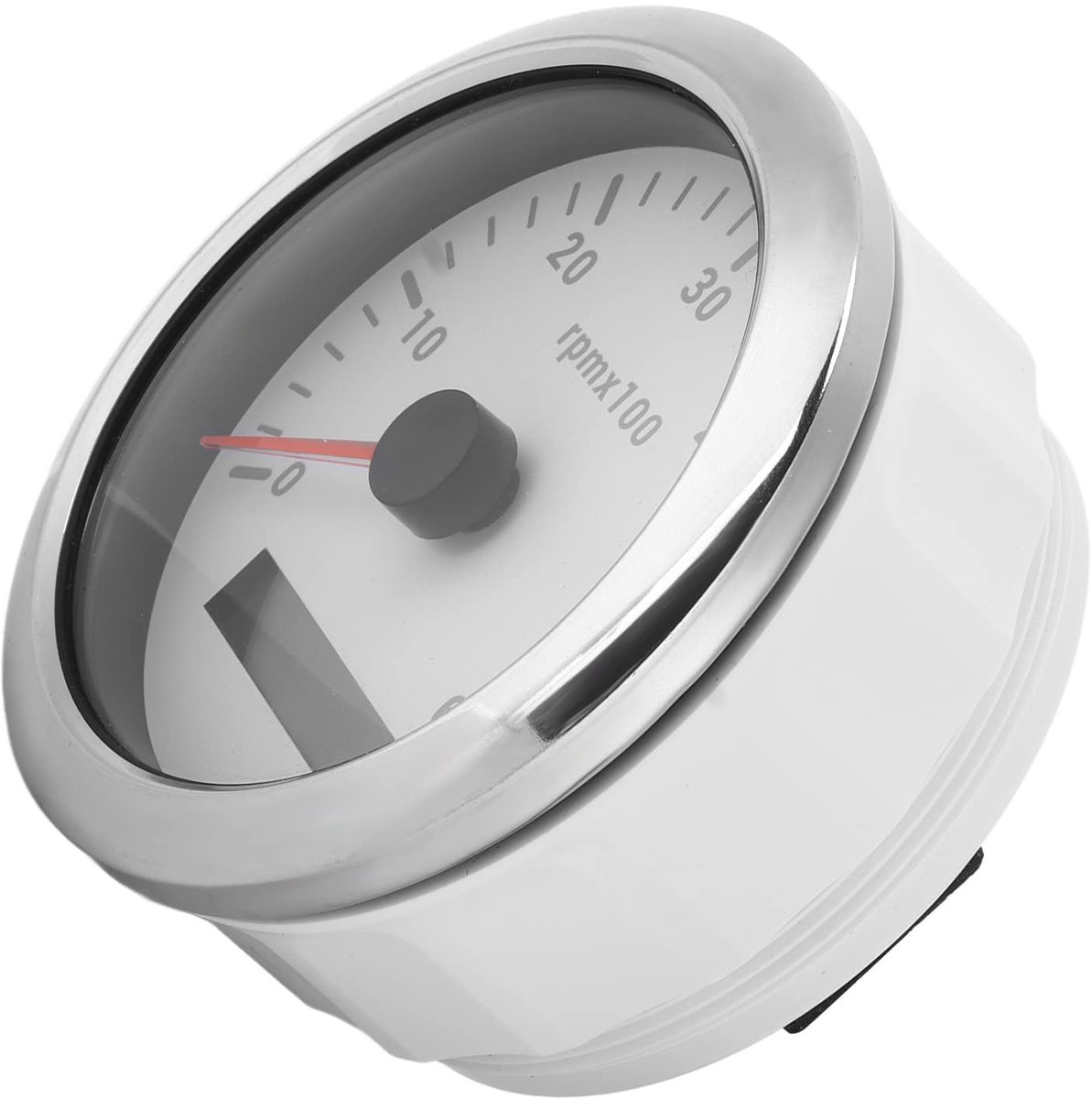 Dailygoody - Toerenteller - Tachymeter - Waterdicht ontwerp - 85 Mm - Achtergrondverlichting - Geschikt voor technische machines - Wit